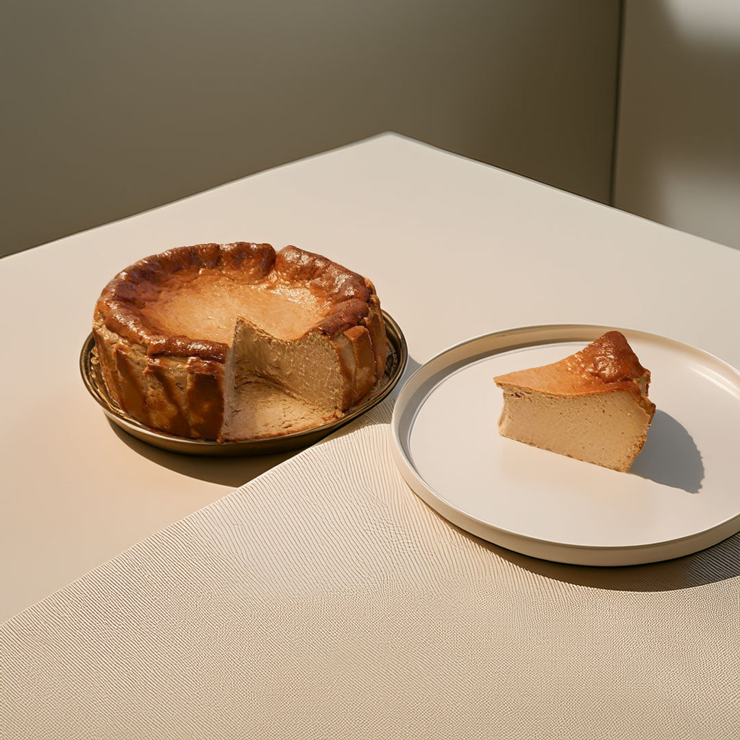 Hojicha Basque Cheesecake
