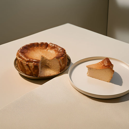 Hojicha Basque Cheesecake