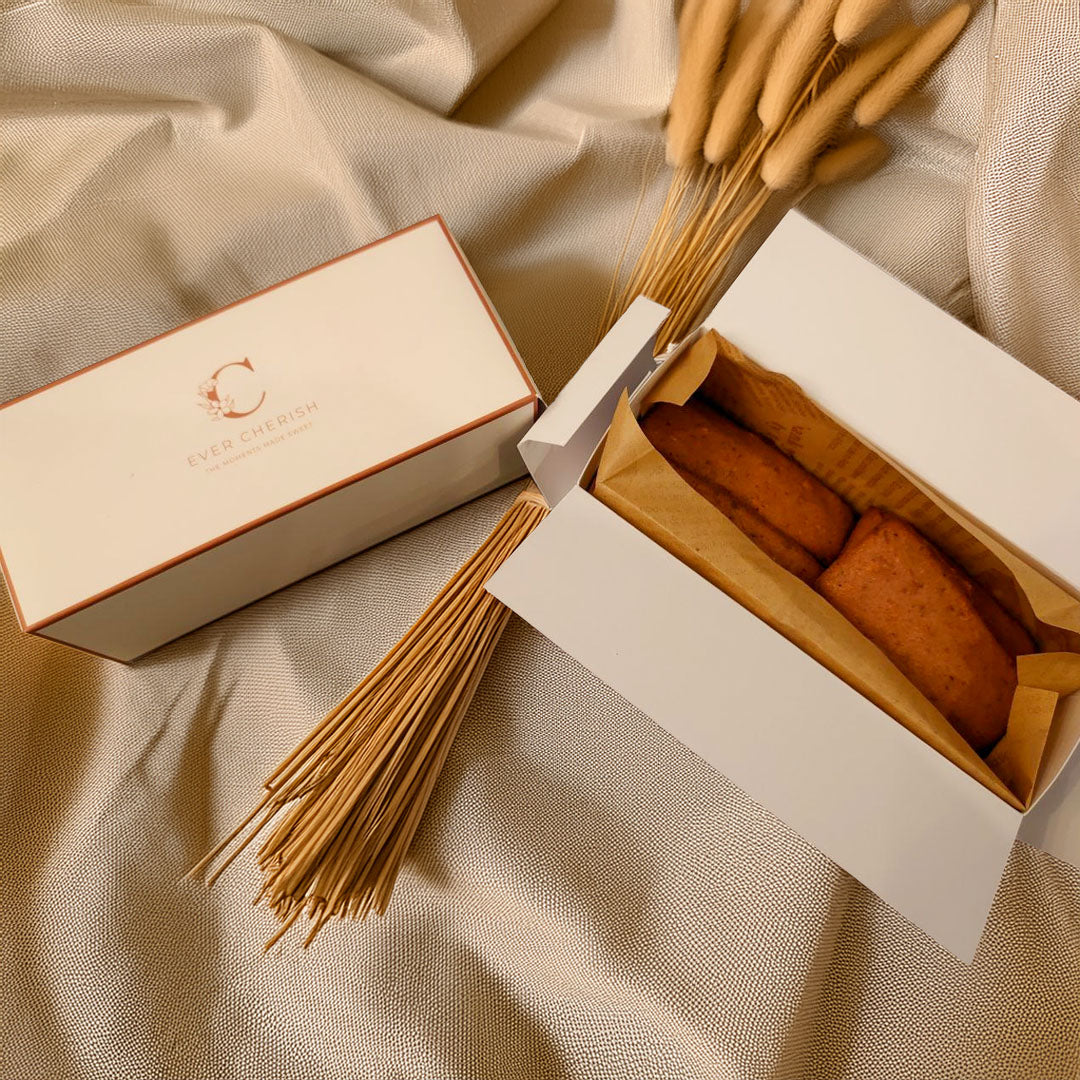 Strawberry Financiers in box