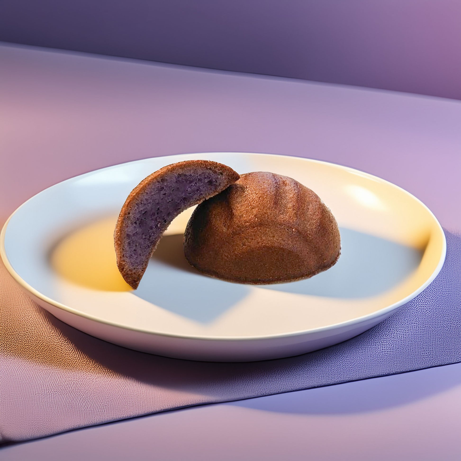 Ube Butter Rice Cake, Side