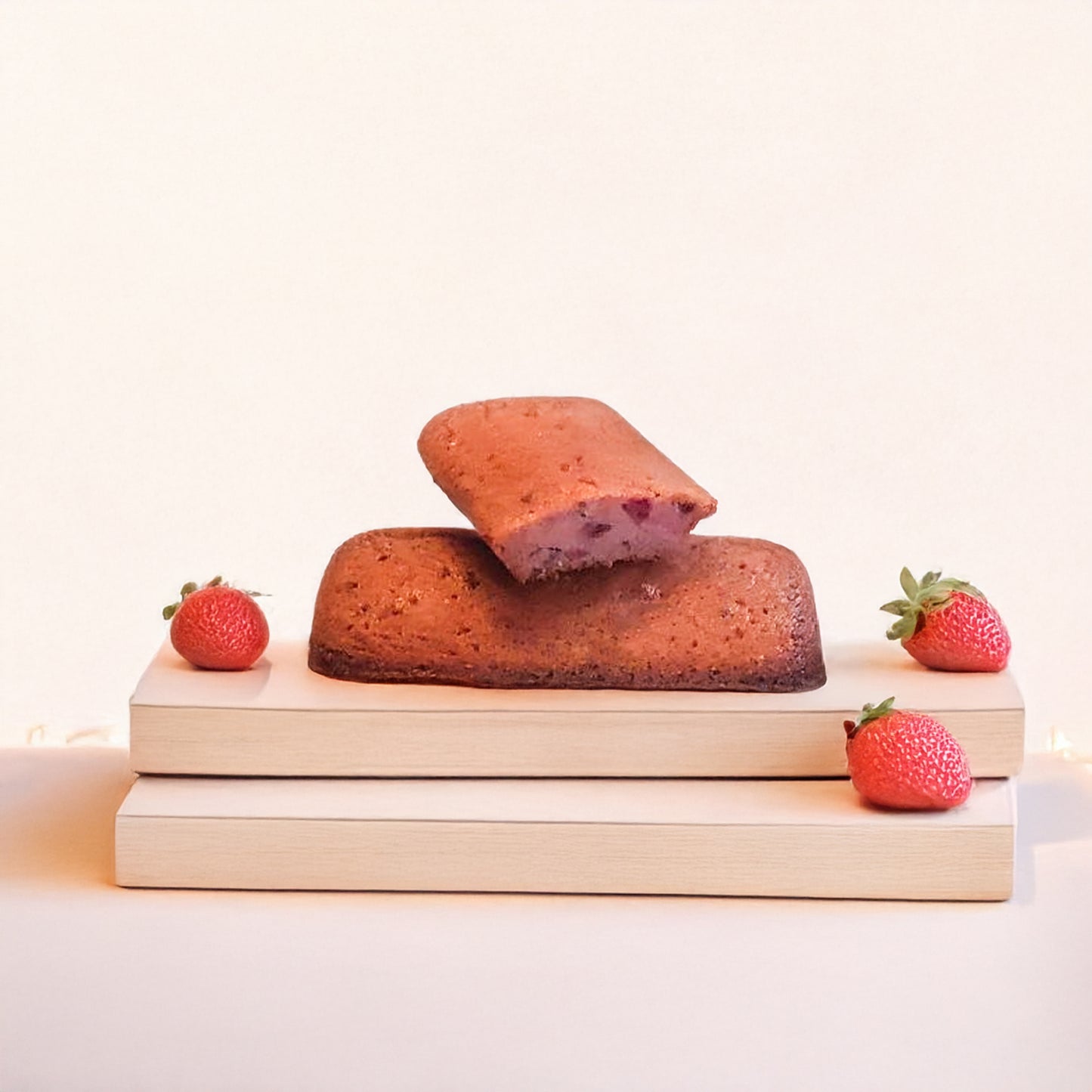 Strawberry Financiers, side