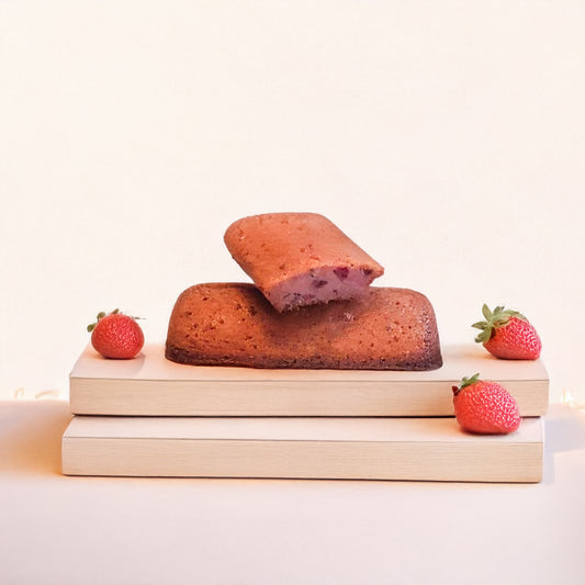 Strawberry Financiers, side